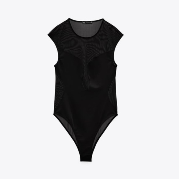 Zara black mesh bodysuit - Picture 4 of 4